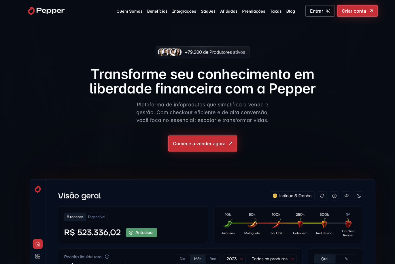 Pepper - Landing Page